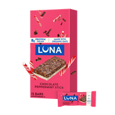LUNA Bar Chocolate Peppermint Stick Flavor Gluten Free Snack Bars, Non-GMO Protein Bars